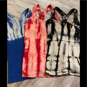 Bundle of 3 Tie Dye Workout Tanks